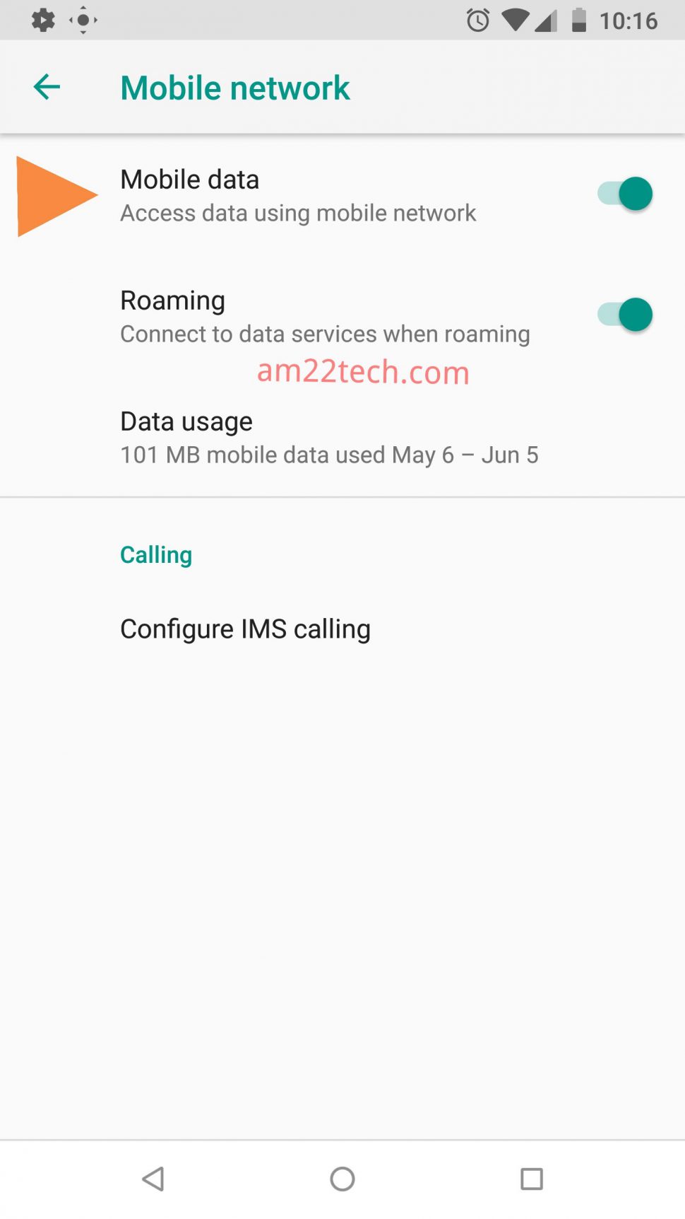 Turn Off Mobile Internet Data in Android