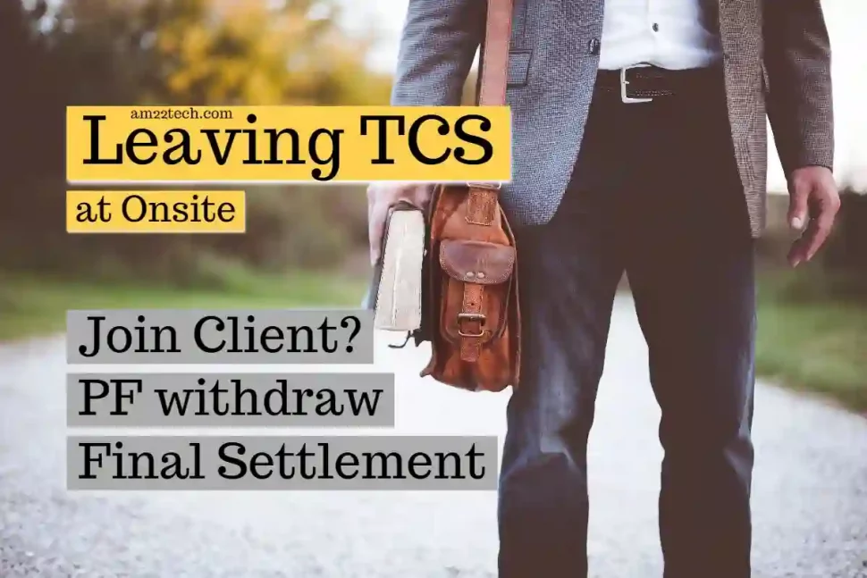 Leaving TCS at Onsite - Bond Breaking and Skill letter issues and answers