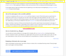 Two Adsense accounts on same website or page can be placed legally as per Google Adsense policies