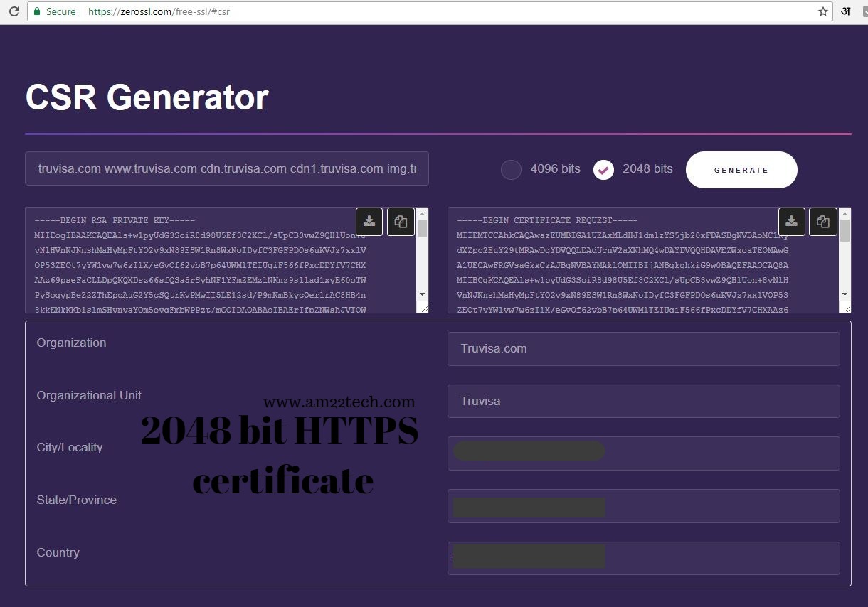 generate lets encrypt free https ssl certificate am22 tech