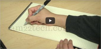 PTE test pen and notebook