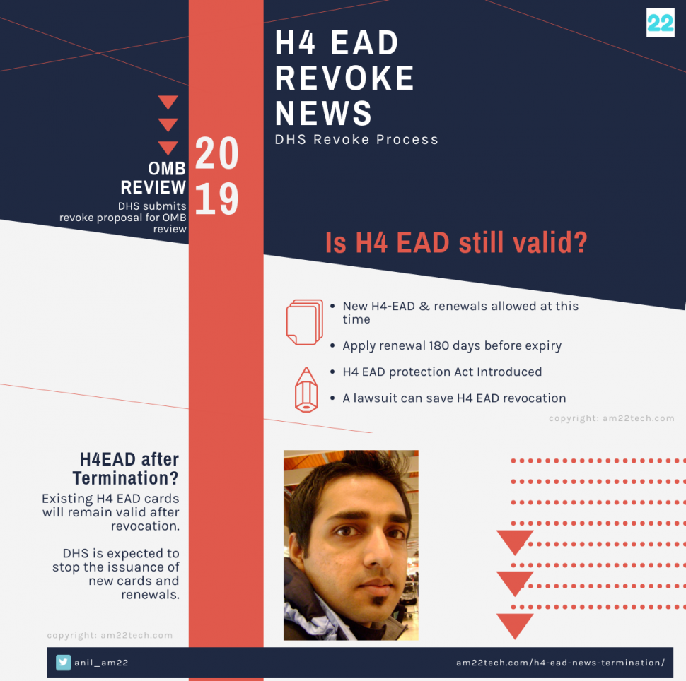 H4 EAD News Feb 2020 OMB Revoke Pending, Mar 2020 New Date? AM22 Tech