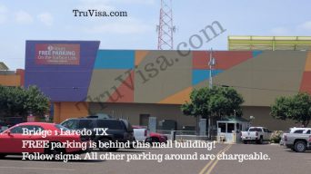 Laredo TX outlet mall border free parking