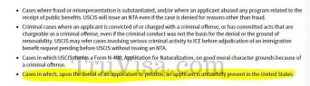 USCIS policy change Allow Deportation after visa denial