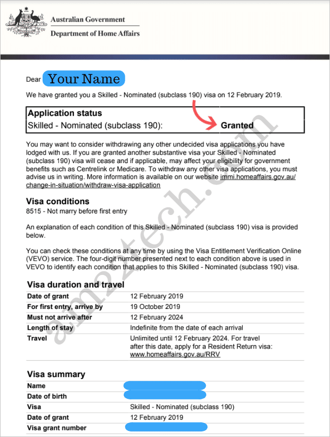 Queensland State Nomination 190 Visa Nominasi Komite
