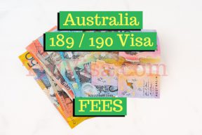 Australia 189 - 190 visa fees