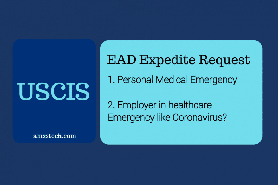 EAD expedite request with USCIS