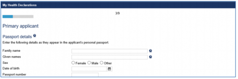 Enter personal details for HAP ID