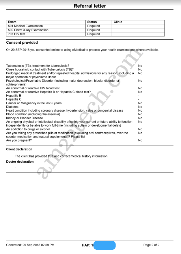 Hap id emedical canada