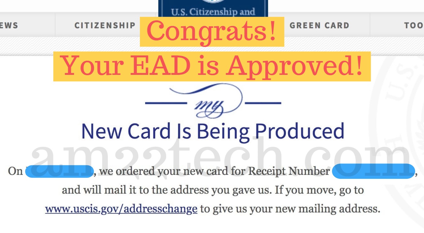 New Card Is Being Produced Meaning Uscis Case Status Usa