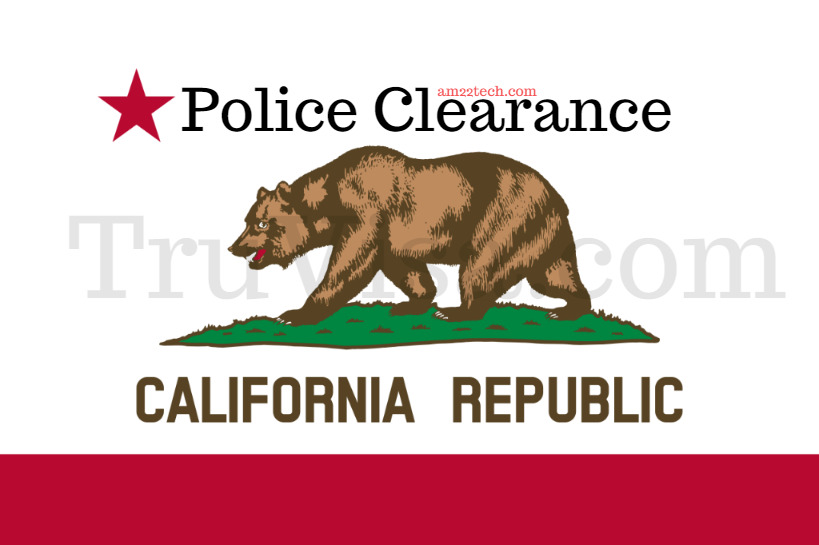 California state police clearance