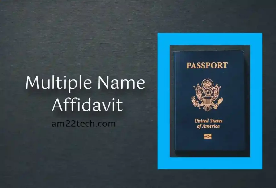 Same name affidavit for multiple name variations