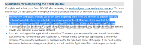 Change US embassy after filling DS-160 for US visa interview
