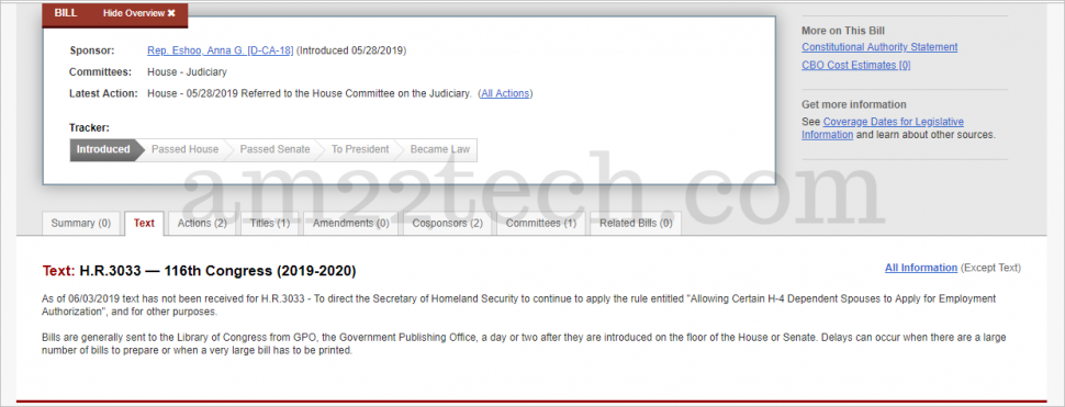 H4 Employment protection Act - HR 3033 text