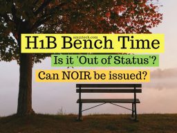 H1B bench time - Is it out-of-status?