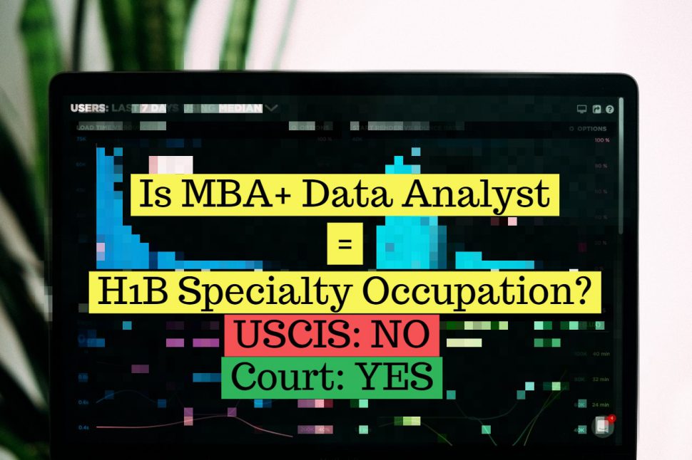 Is data analyst H1B specialty occupation?