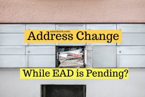 Address change while EAD is pending with USCIS