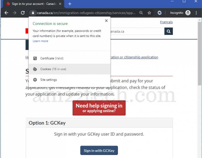 Canada CIC Website Log In Loop Fix Takes Back To Language Selection 