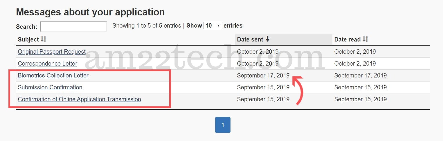 Canada visitor visa biometric letter processing time