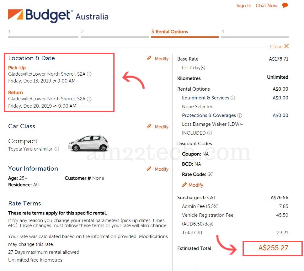 Australia car rental city location