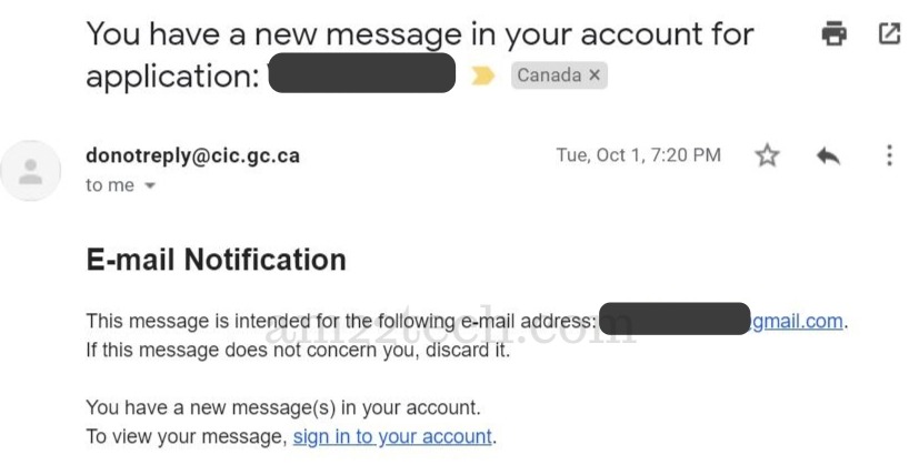 Canada CIC email to submit passport