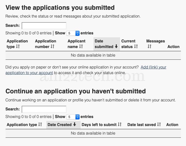 Express entry account