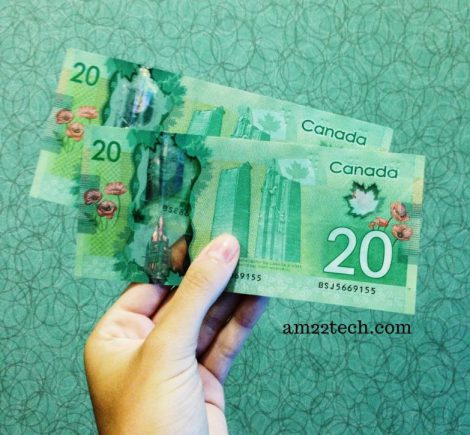 Canadian dollars