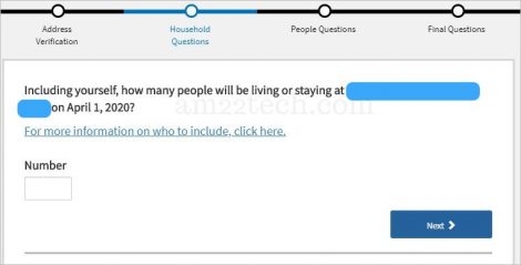 Census - number of people living in house