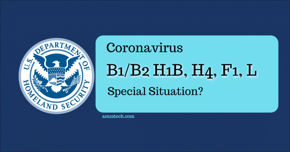 Is Coronavirus a special situation for B2 extension in USA?