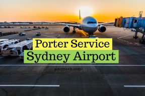 Porter service at Sydney international airport by shuttle company