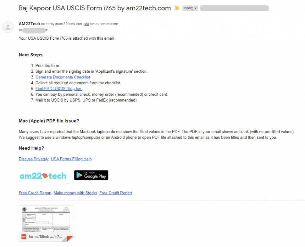 Fill USCIS I765 EAD Form Online Using App USA