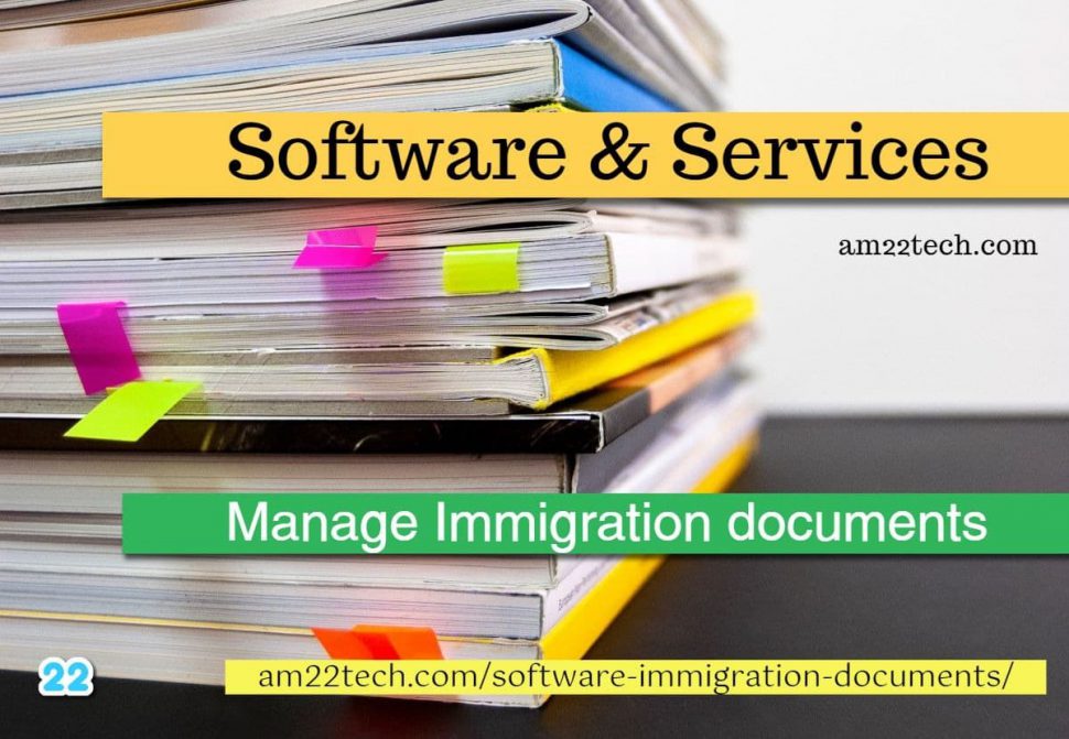 Immigration documents softwares, hardware and services