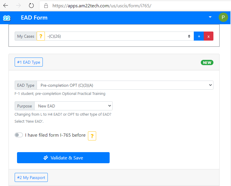 Apply F1 pre-completion OPT