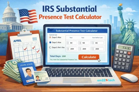IRS substantial presence test calculator