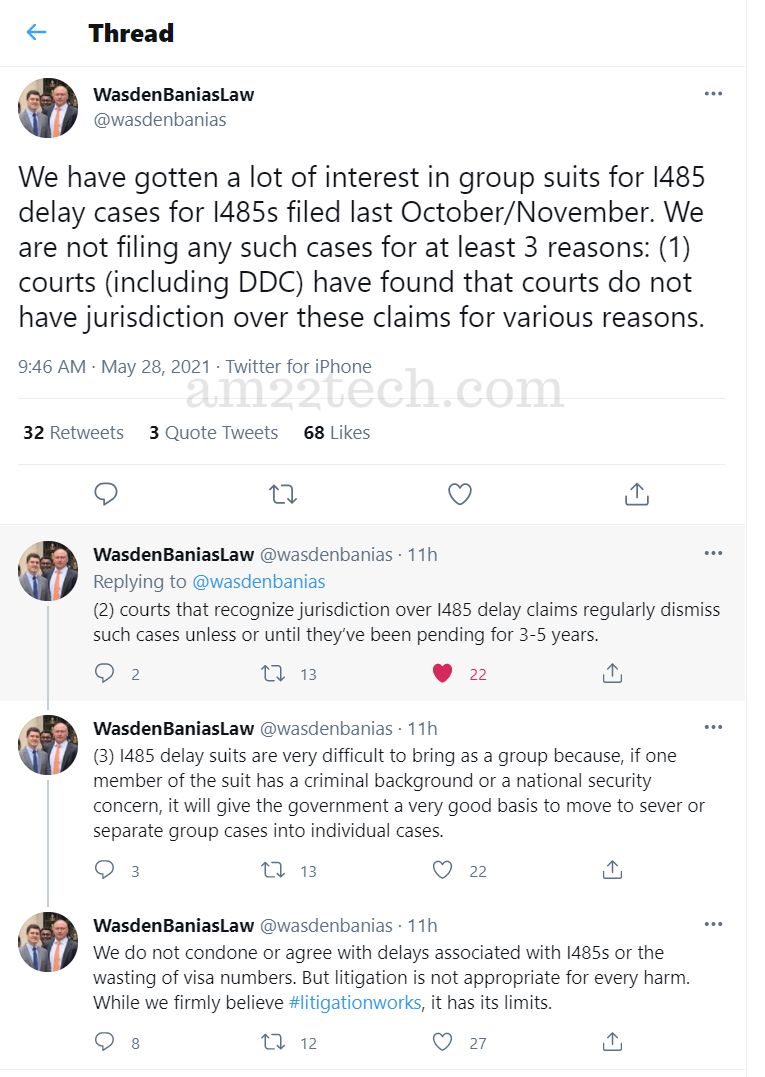 WasdenBanias Green Card lawsuit