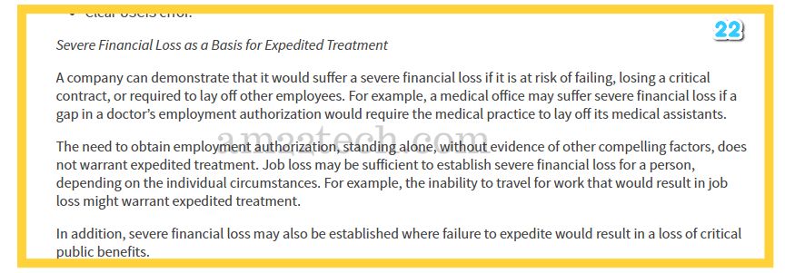 USCIS policy update for expedite requests