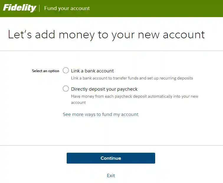 Add money to Fidelity traditional IRA account