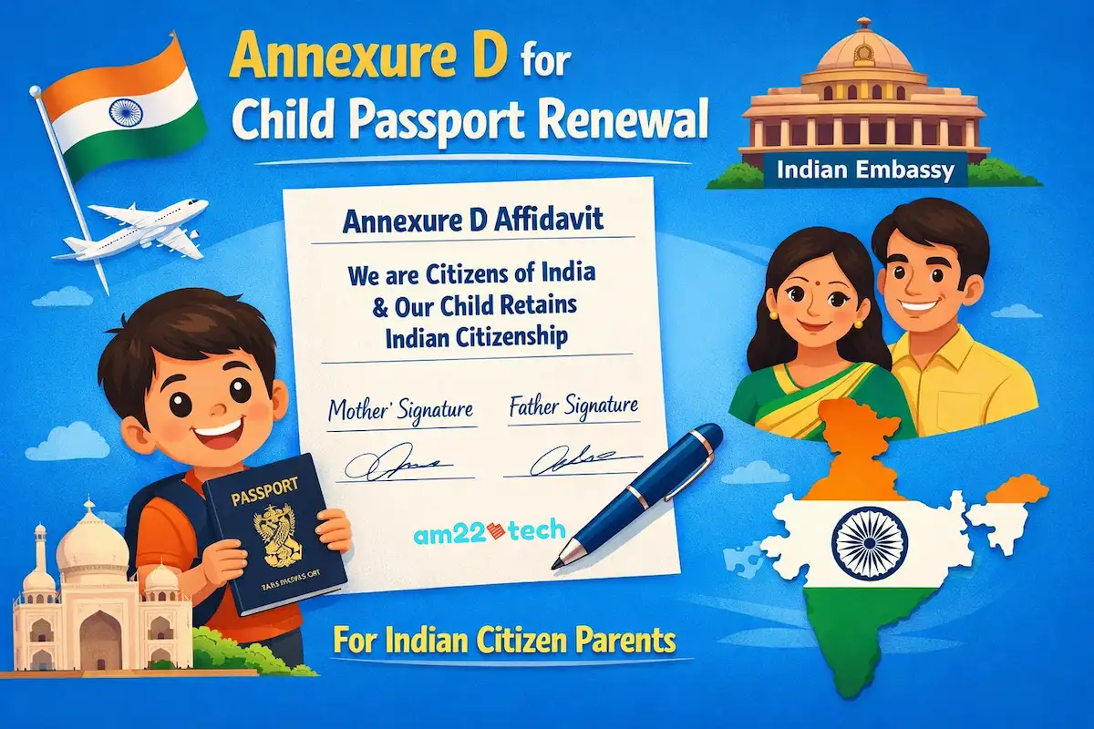 Indian Annexure-D passport renewal