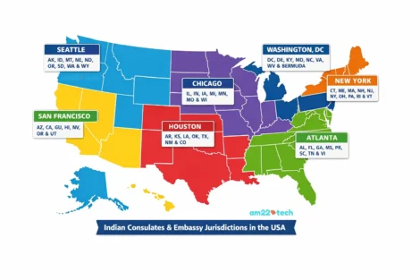 Indian Embassy Jurisdiction in USA