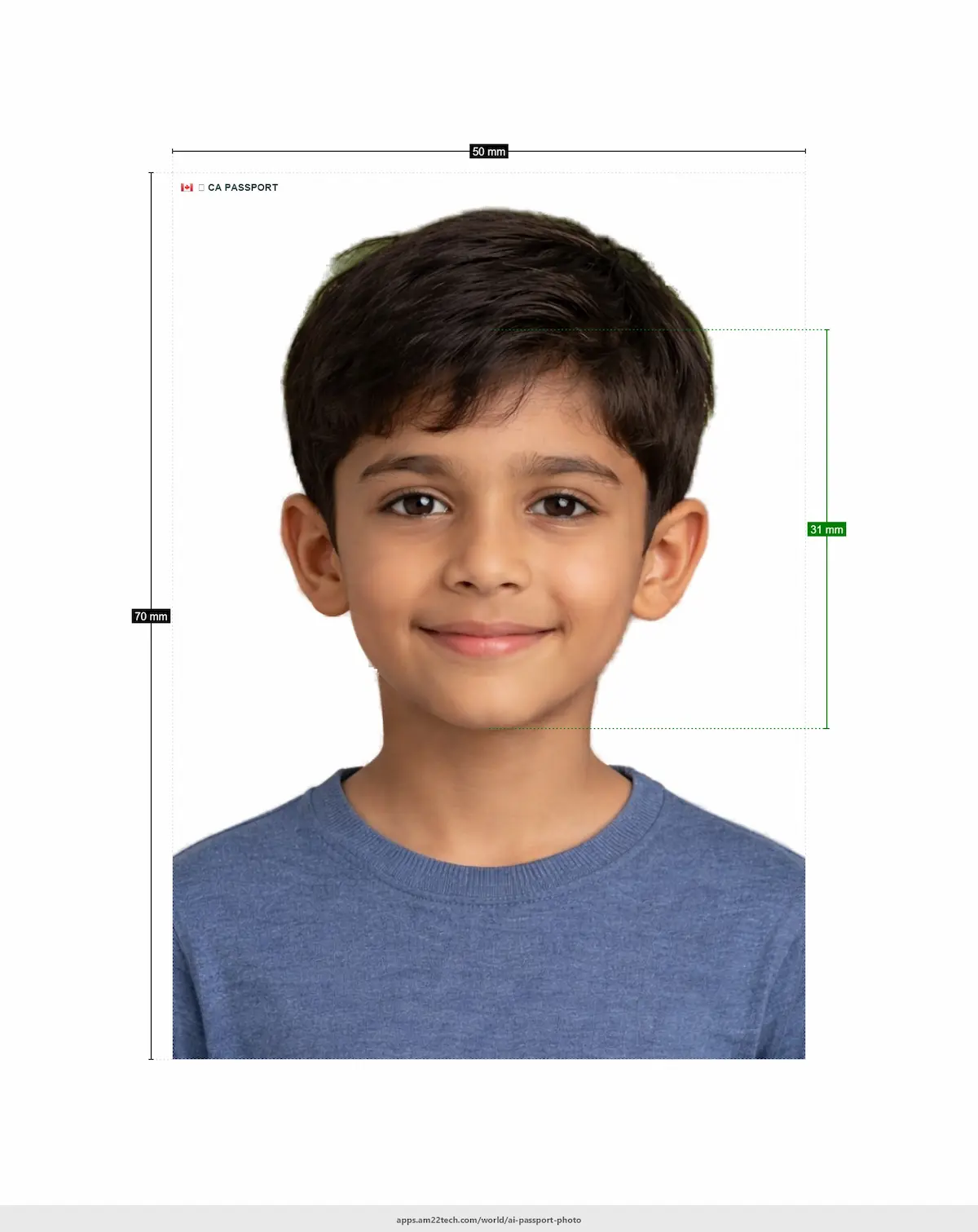 Example showing a 'Before' photo with uneven lighting and a distracting background, and an 'After' photo that meets USCIS requirements with a plain background and proper lighting.