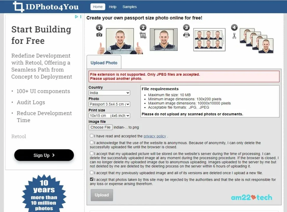 idphoto4you free Photo maker